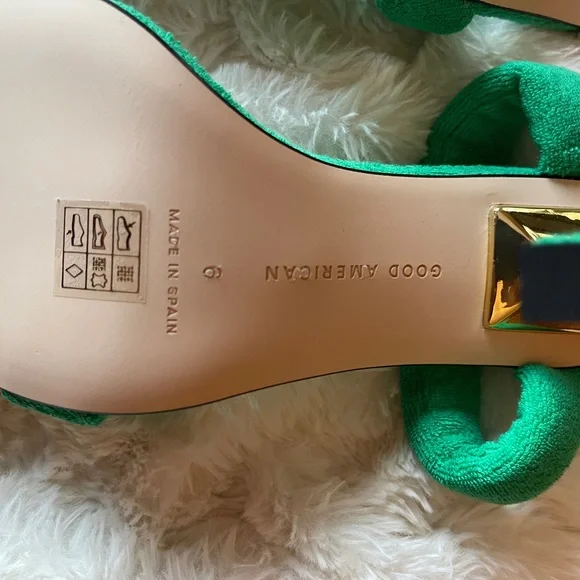 Good American Terry Slip on High Heels Sandals. New. Size 6 - Picture 10 of 16